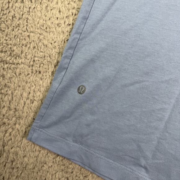 Lululemon Zeroed In Shirt Mens L Blue Performance Stretch Gym Short Sleeve - Picture 6 of 7